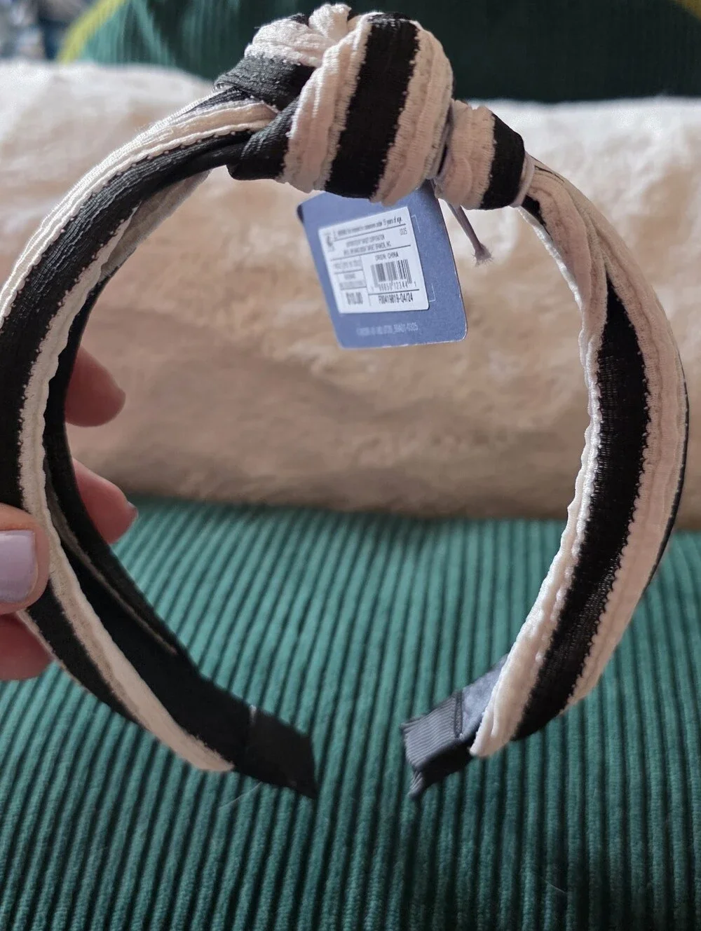 Universal Threads Striped Knotted Headband NWT